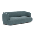 Forest Dust Blue Fabric / Dark Walnut