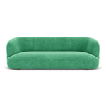 Moss Grass Green Fabric / Dark Walnut