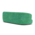 Moss Grass Green Fabric / Dark Walnut