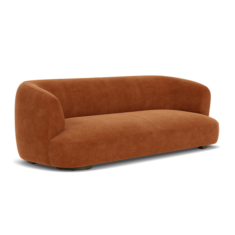 Moss Rust Fabric / Dark Walnut
