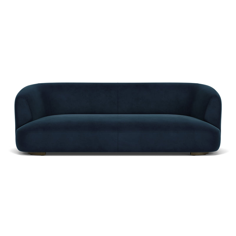 Lux Navy Velvet / Dark Walnut
