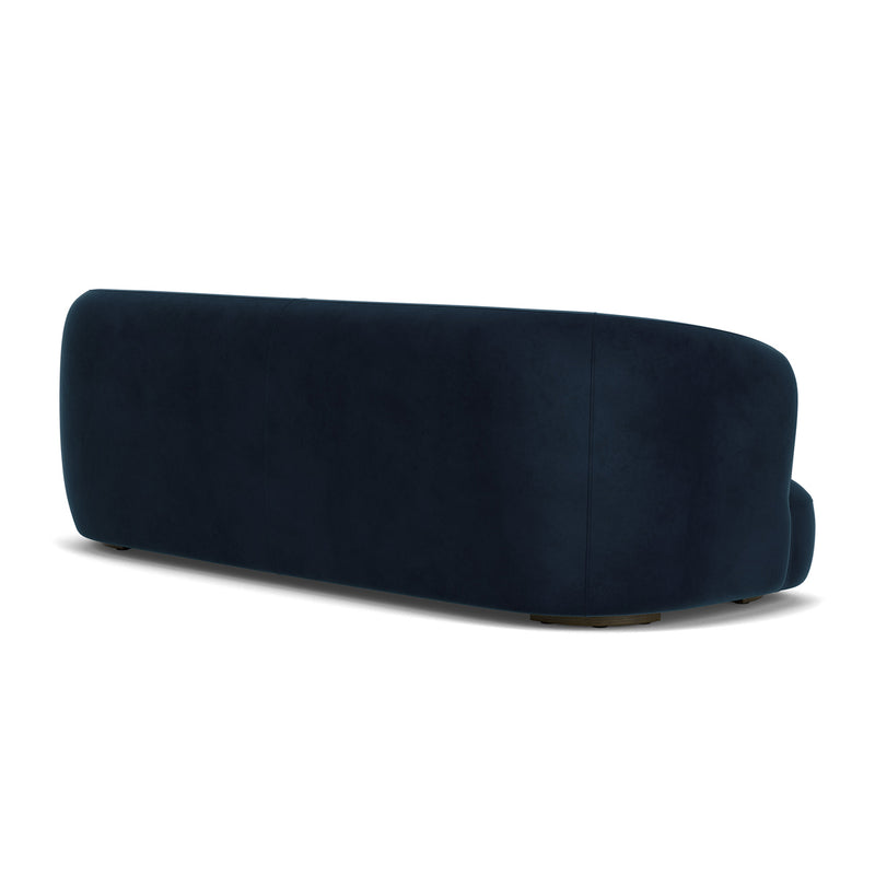 Lux Navy Velvet / Dark Walnut