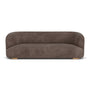 Audrey 3 Seater Sofa - Aulla Cacao Textured Weave / Oak