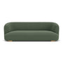 Audrey 3 Seater Sofa - Cura Dark Green Weave / Oak