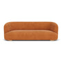 Audrey 3 Seater Sofa - Danny Amber Textured Weave / Oak