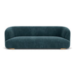 Danny Dust Blue Textured Weave / Oak