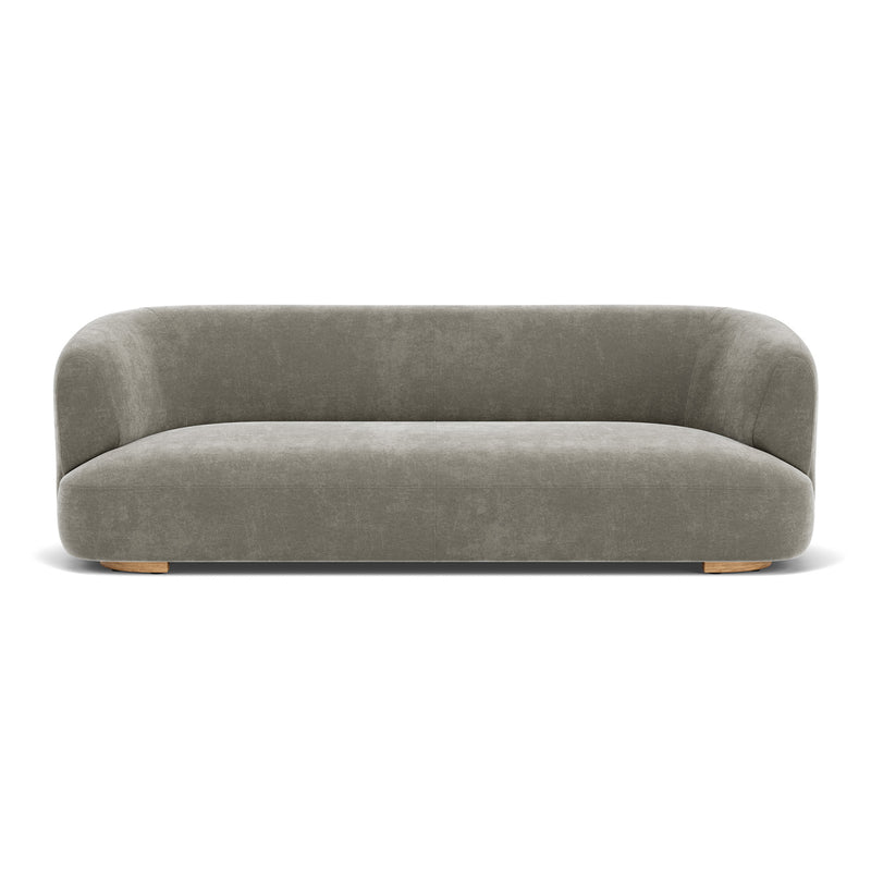 Planet Grey Green Fabric / Oak