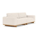 Aya Boucle 3.5 Seater Sofa (Oak, Cream)
