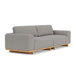 Aya Boucle 3.5 Seater Sofa (Oak, Warm Grey)