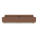 Aya Boucle 4 Seater Sofa (Oak, Rust)