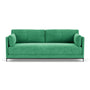 Chill 3 Seater Sofa Bed - Moss Grass Green Fabric