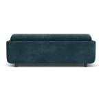 Danny Dust Blue Textured Weave / Dark Walnut