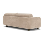 Danny Cream Textured Weave / Dark Walnut