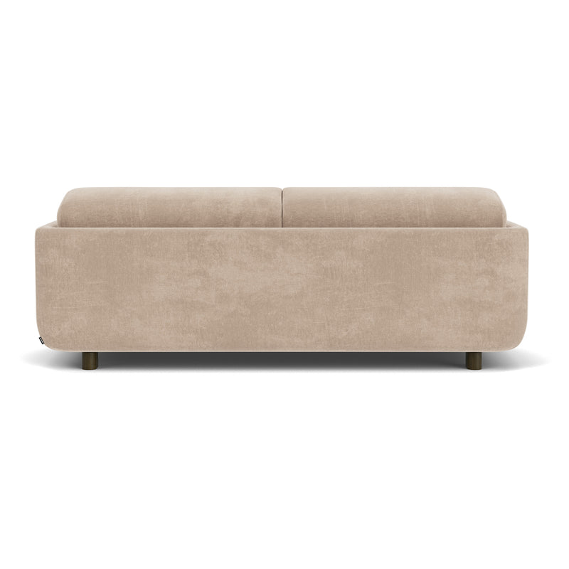 Danny Cream Textured Weave / Dark Walnut