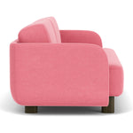 Firenze Bubblegum Fabric / Dark Walnut