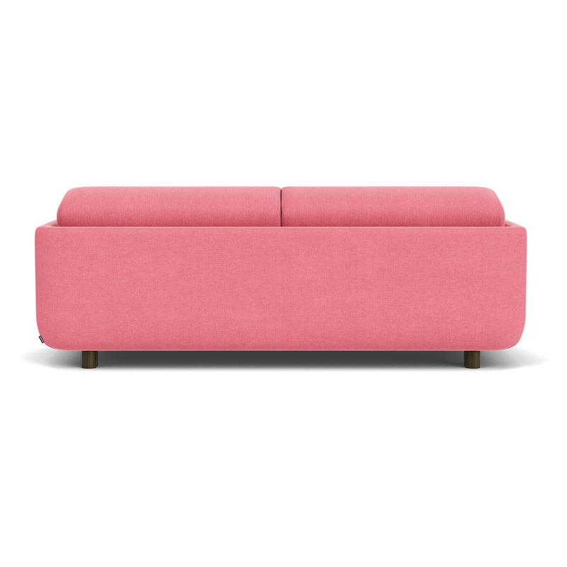 Firenze Bubblegum Fabric / Dark Walnut