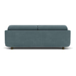 Forest Dust Blue Fabric / Dark Walnut