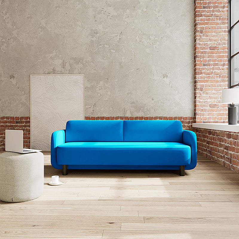 Mark Cobalt Blue Weave / Dark Walnut