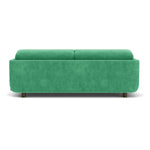 Moss Grass Green Fabric / Dark Walnut