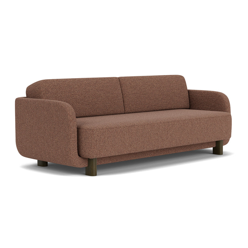 Pebble Rust Boucle / Dark Walnut