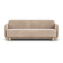 Clara Sofa Bed - Danny Cream Textured Weave / Oak