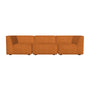 Dane 3 Seater Modular Sofa - Danny Amber Textured Weave
