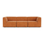 Dane 3 Seater Modular Sofa - Danny Amber Textured Weave