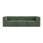 Dane 3 Seater Modular Sofa - Cura Dark Green Weave