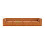 Dane 4 Seater Modular Sofa - Danny Amber Textured Weave