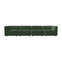 Dane 4 Seater Modular Sofa - Cura Dark Green Weave