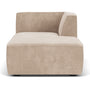 Dane 1 Seater Right Chaise Modular Sofa - Danny Cream Textured Weave