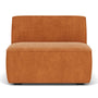 Dane 1 Seater Modular Piece (Armless) - Danny Amber Textured Weave