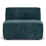 Dane 1 Seater Modular Piece (Armless) - Danny Dust Blue Textured Weave