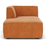 Dane 1 Seater Left Chaise Modular Sofa - Danny Amber Textured Weave