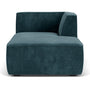 Dane 1 Seater Right Chaise Modular Sofa - Danny Dust Blue Textured Weave