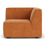 Dane 1 Seater Right Corner Modular Sofa - Danny Amber Textured Weave