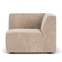 Dane 1 Seater Right Corner Modular Sofa - Danny Cream Textured Weave