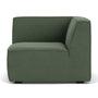 Dane 1 Seater Right Corner Modular Sofa - Cura Dark Green Weave