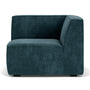 Dane 1 Seater Right Corner Modular Sofa - Danny Dust Blue Textured Weave