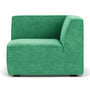Dane 1 Seater Right Corner Modular Sofa - Moss Grass Green Fabric