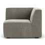 Dane 1 Seater Right Corner Modular Sofa - Planet Grey Green Fabric