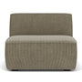 Dane 1 Seater Modular Piece (Armless) - Free Sage Velvet Cord