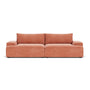 Daphne 2 Seater Modular Sofa - Danny Dusty Rose Textured Weave