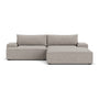 Daphne 2 Seater Right Chaise Modular Sofa - Impression Greige Weave