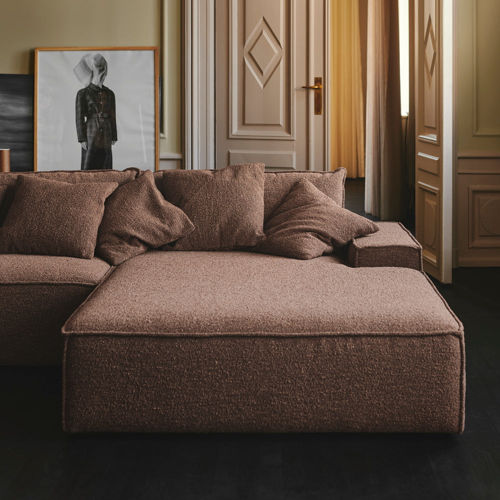 Daphne 2 Seater Right Chaise Modular Sofa