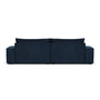 Daphne 2 Seater Right Chaise Modular Sofa - Lux Navy Velvet