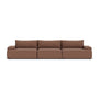 Daphne 3 Seater Modular Sofa - Pebble Rust Boucle