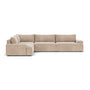 Daphne 4 Seater Modular Left Corner Sofa - Danny Cream Textured Weave