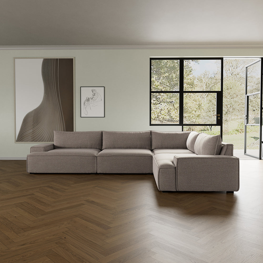 Agnes Brown Textured Weave