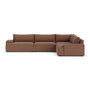 Daphne 4 Seater Modular Right Corner Sofa - Pebble Rust Boucle